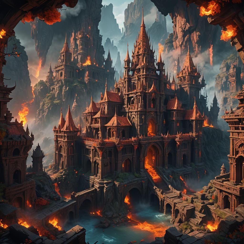 Fantastical Matte Painting in Deep Color