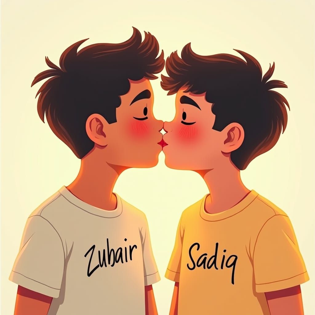 Boys Zubair and Sadiq Share Tender Moment