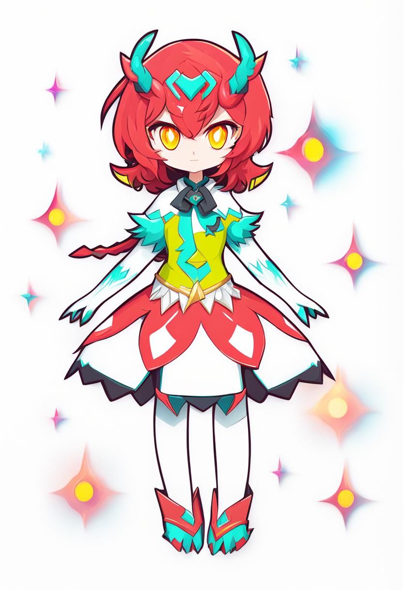 Attractive Monster Girl Character in Bright Lighting