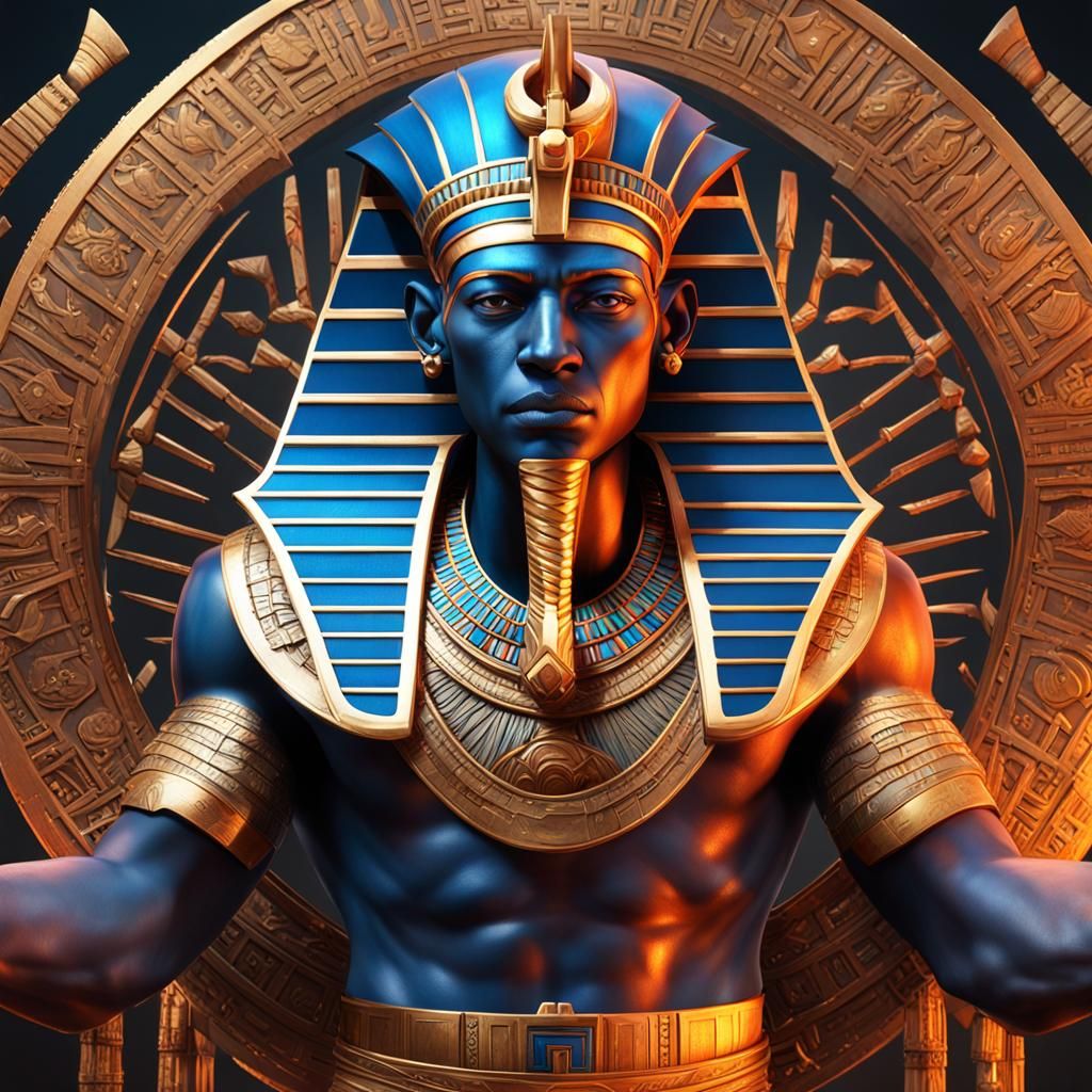 Seth: Ancient Egyptian God of Chaos, Hyperdetailed Portrait