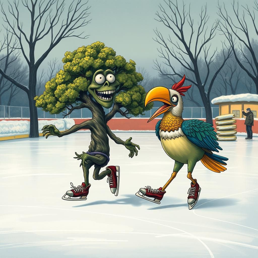 Dance with the bird and the tree!