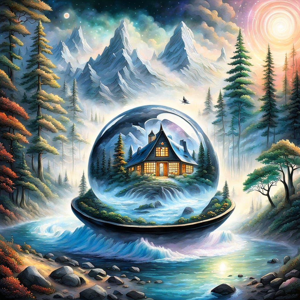 Ethereal Infinity Loop Unfolds in Futuristic Whispers