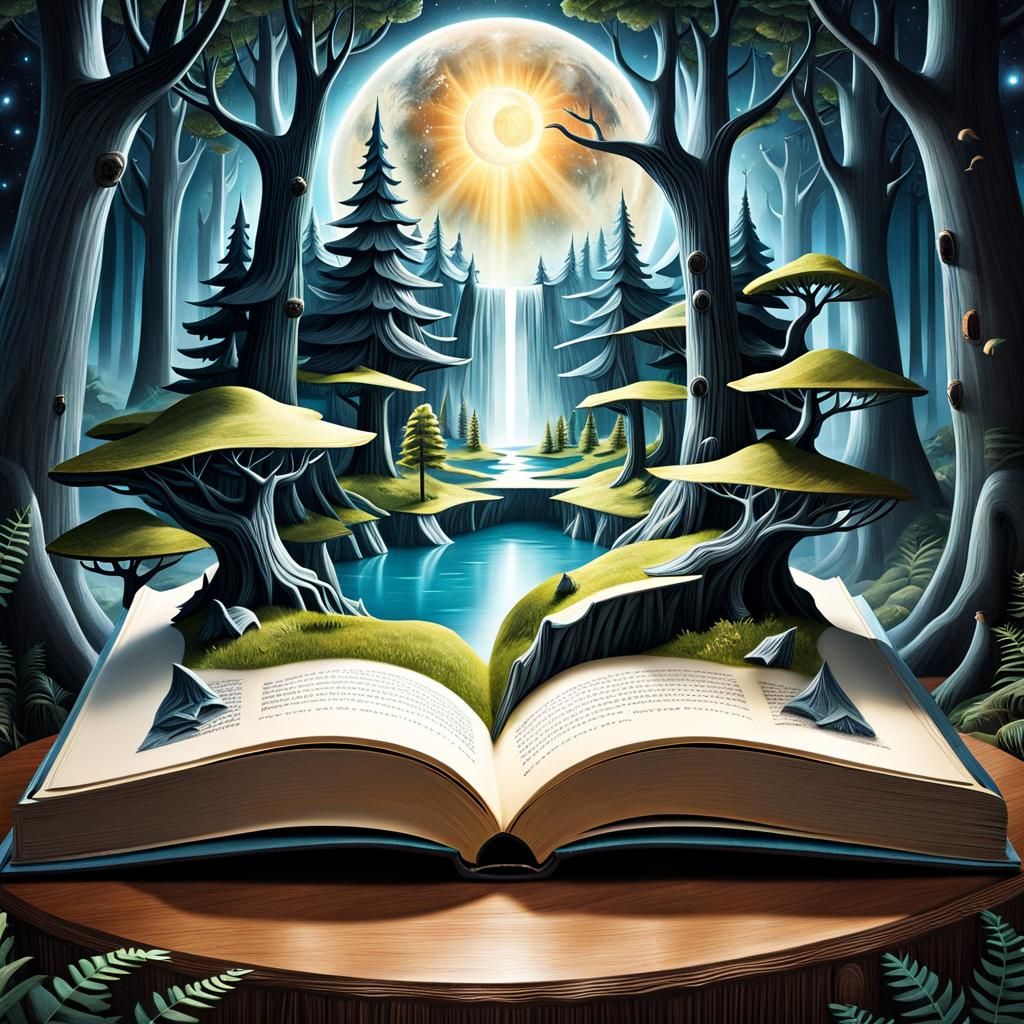 Surreal 3D Pop-Up Book Reveals Fantasy Planet