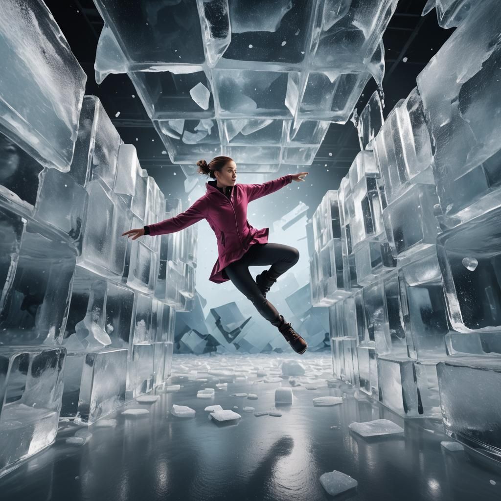 Figure Skater in Ice Cube: Fantasy Concept Art