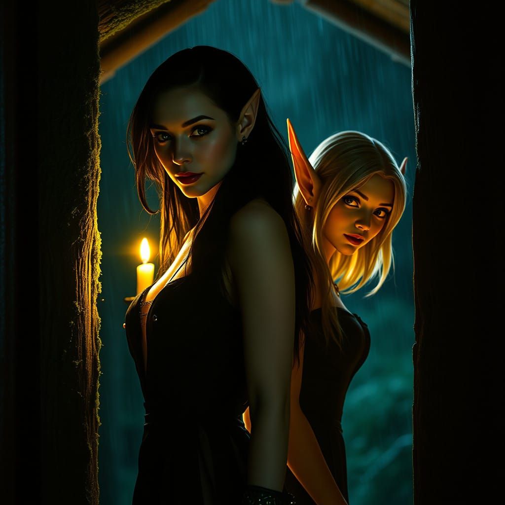 Mystical Elven Refugees in Cinematic Portraiture