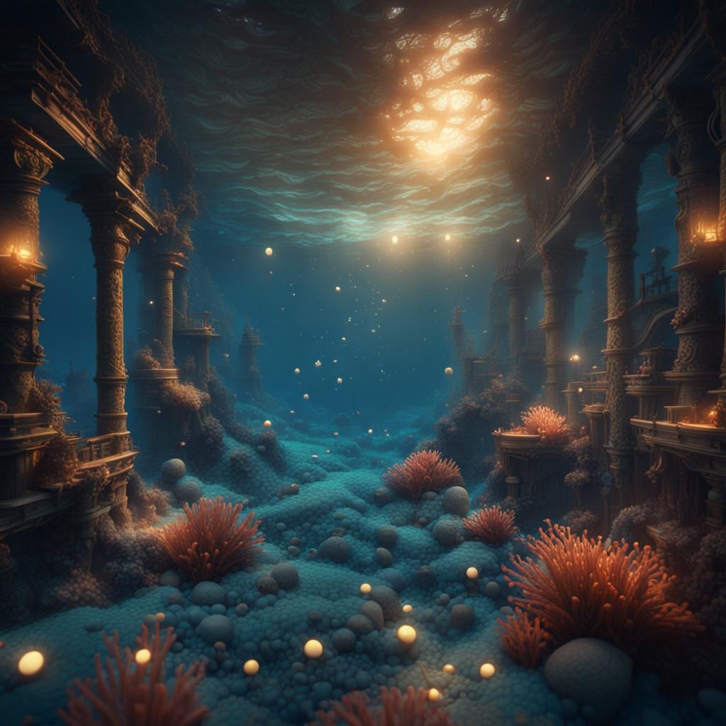 Mosaic Sea of Stars: Detailed Matte Painting