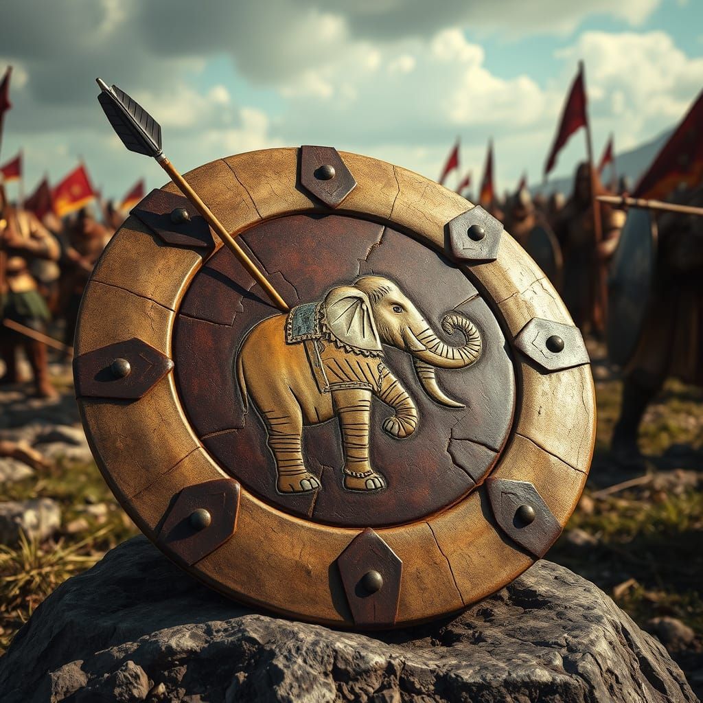 Mammoth Clan Shield in Battle