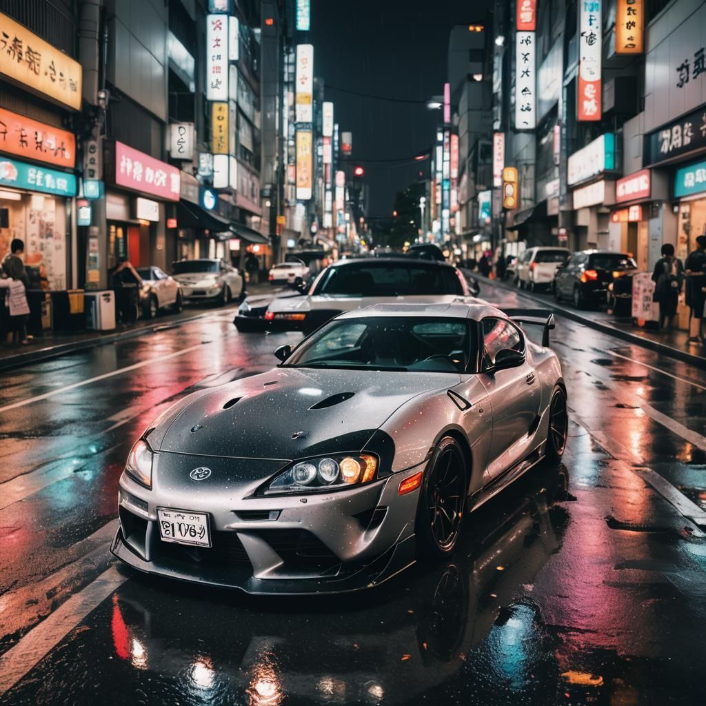 Modified Supra in Tokyo: Neon Street Photography