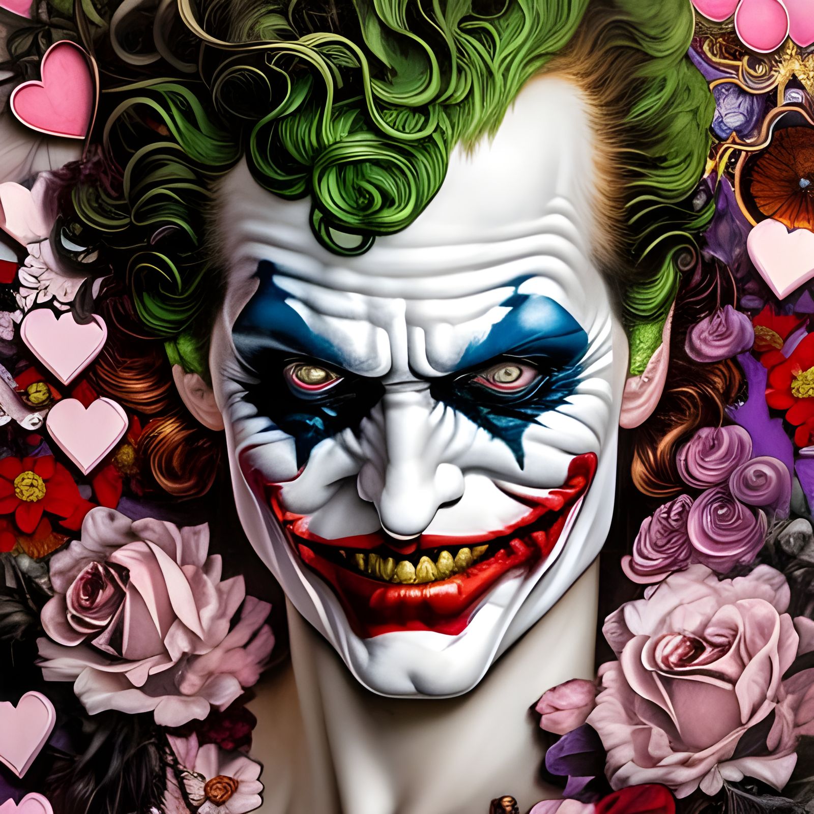 Joker's Rococo Valentine: Hyperdetailed Heartscape