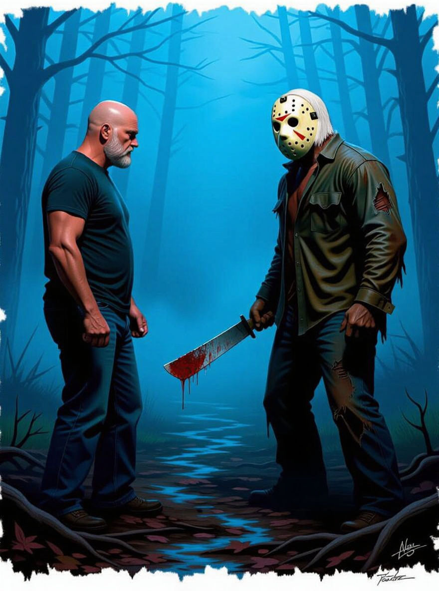 Kane Hodder Confronts Jason Voorhees in Horror Showdown