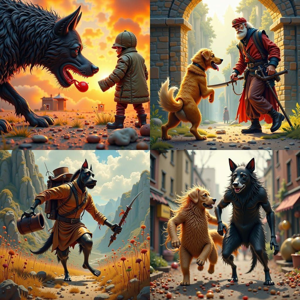 Dog's Nemesis: Postman's Hand Ready for Battle