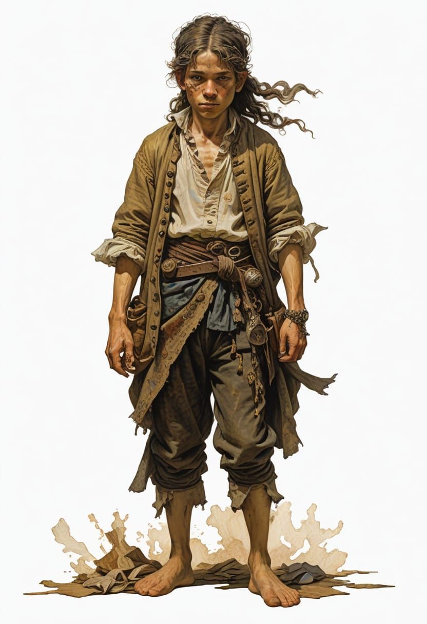 A Young Beggar from the Baroque Era