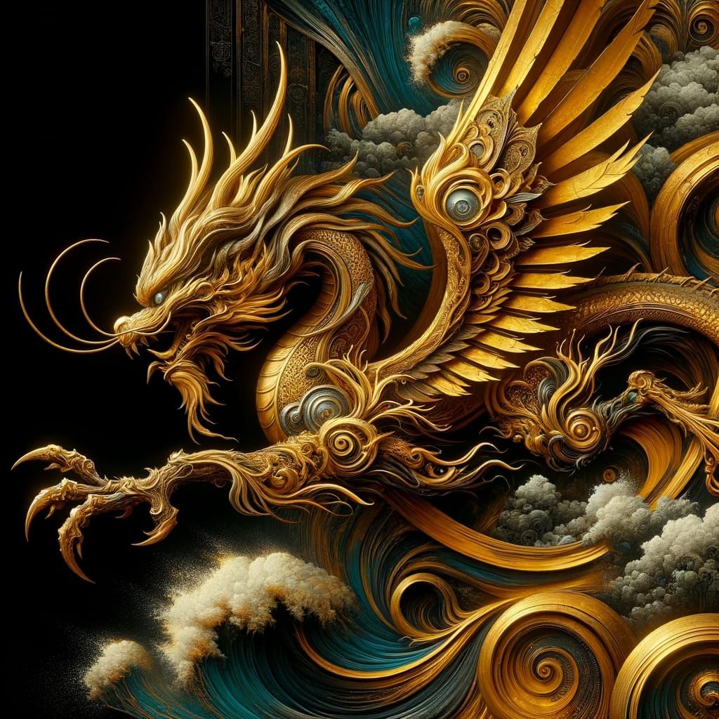 Golden Suzaku Takes Flight from Vibrant Concept Art