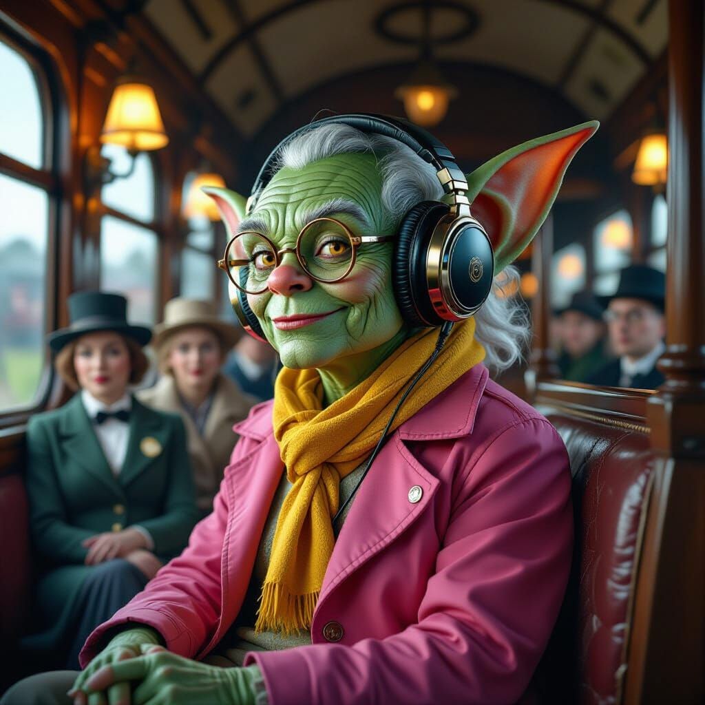 Goblin DJ in Vintage Train Carriage