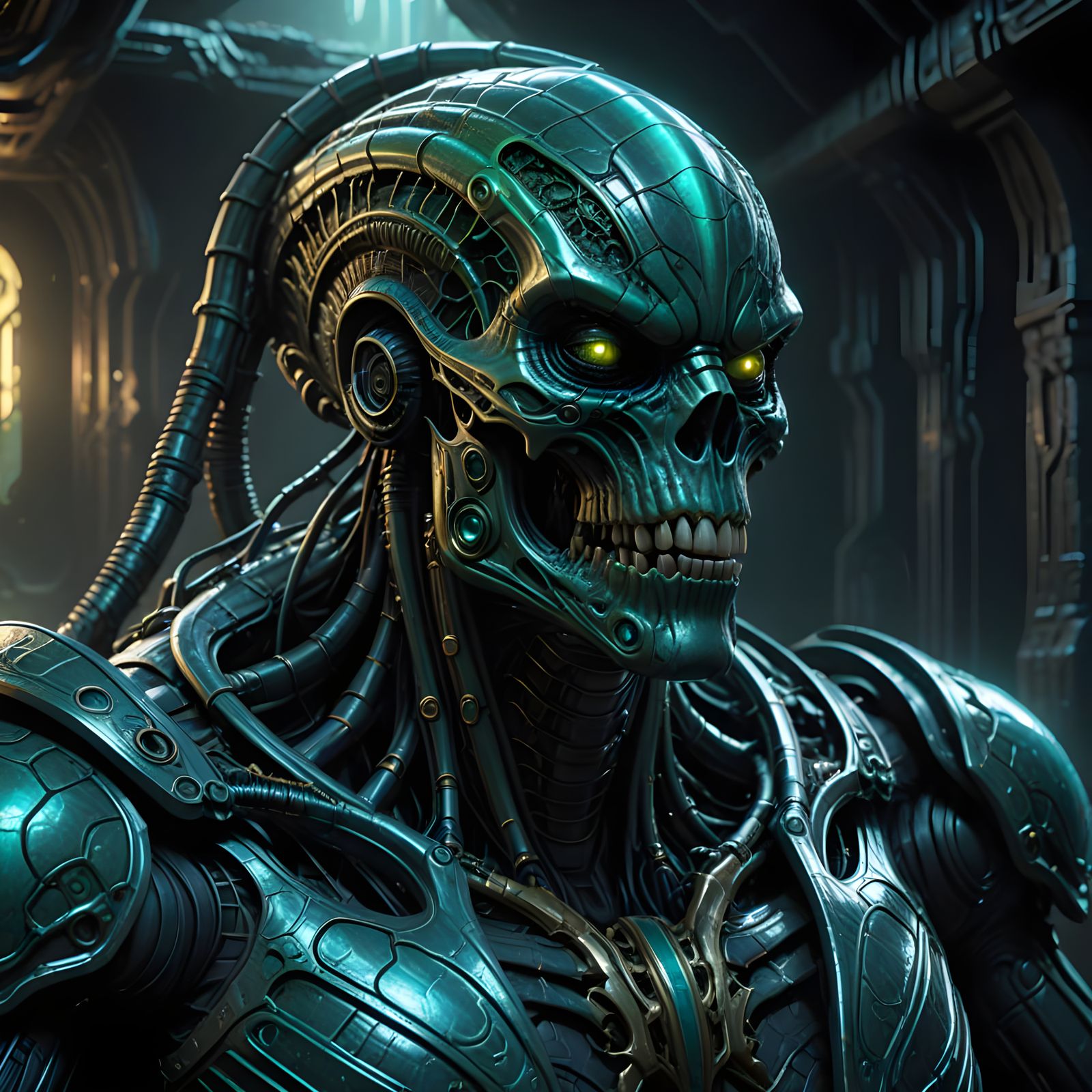 CyRogue President in Chrome Coffin: Fantasy Concept Art