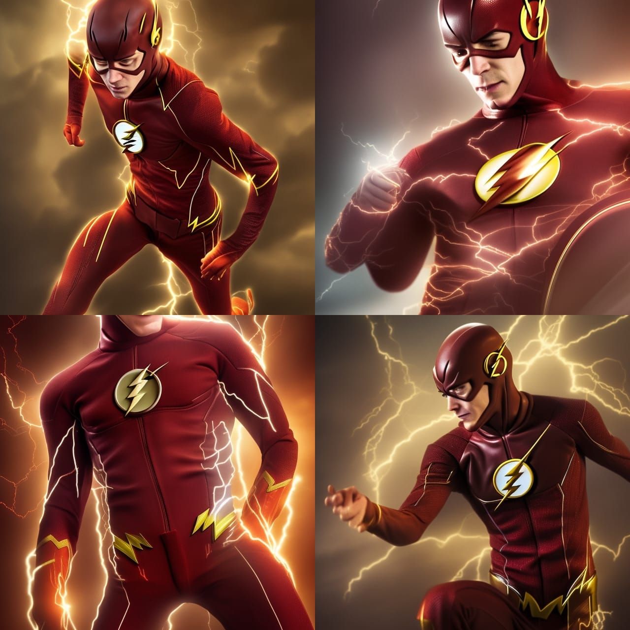 Barry Allen in Dark Street, Classical Painting Style