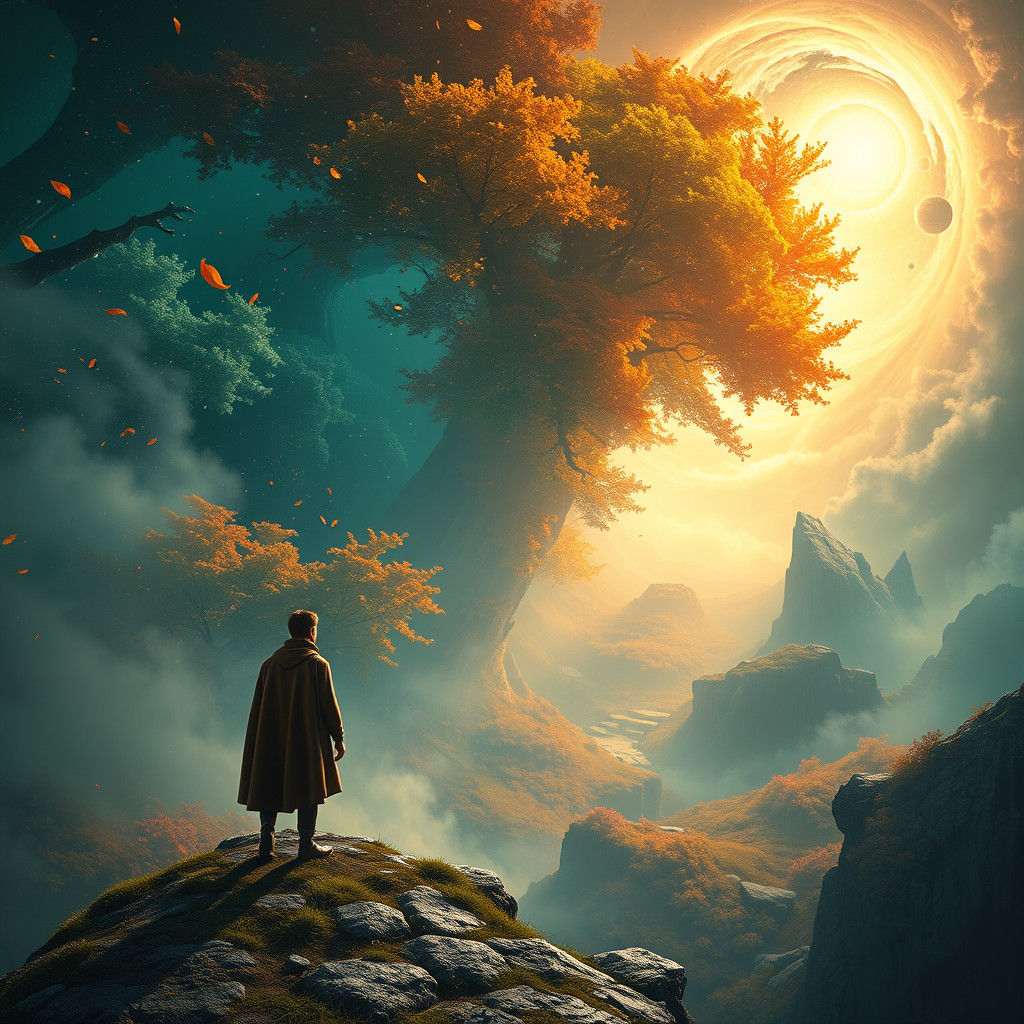 Four Seasons Coexist in Surreal Landscape