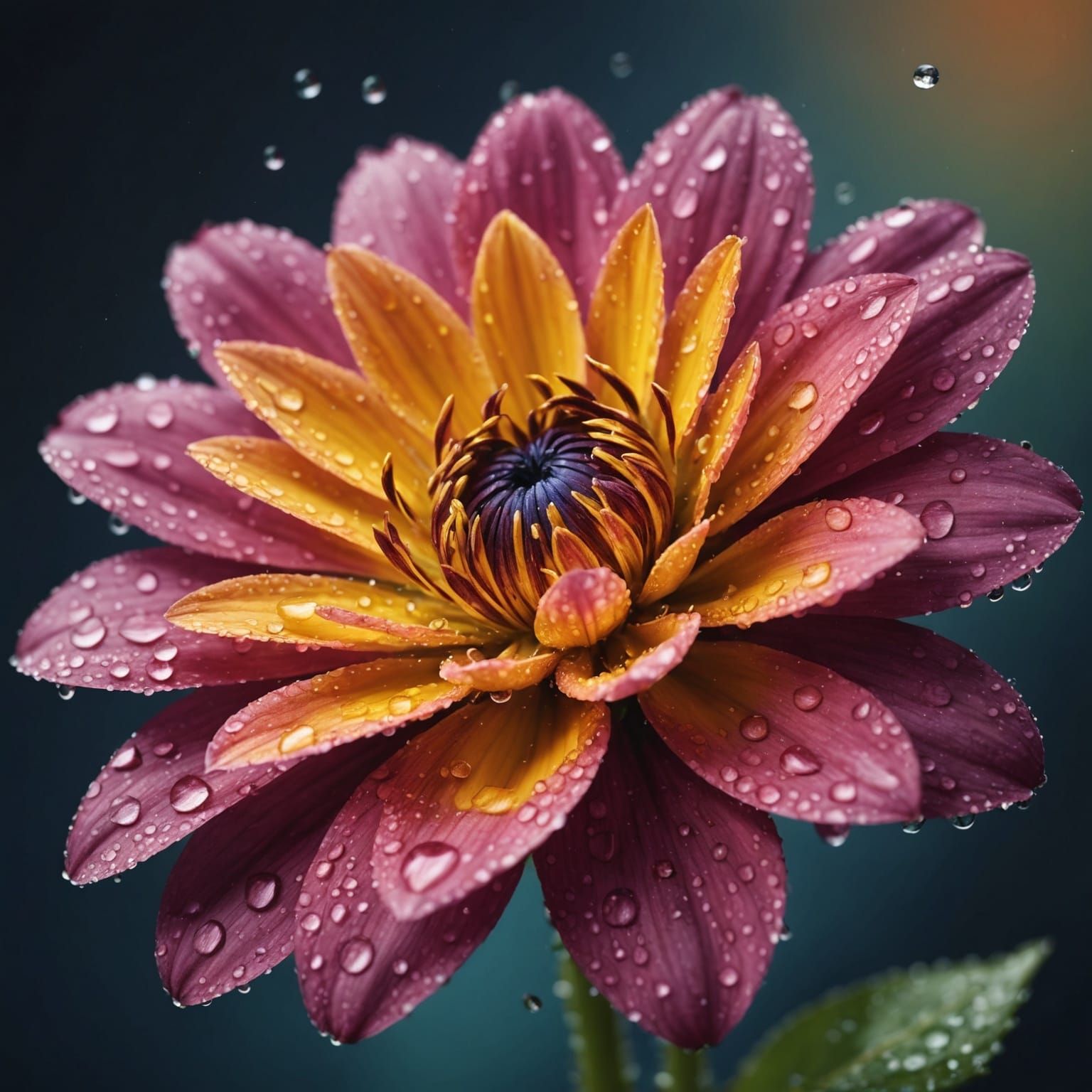 Hyperrealistic Flower in Full Bloom