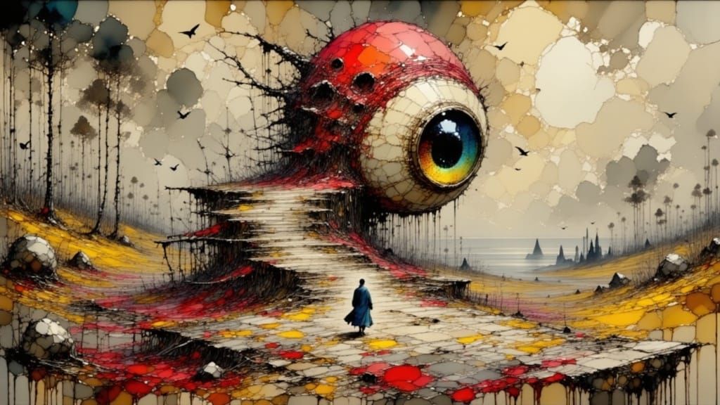 Visceral Biomechanical Eyeball Monster