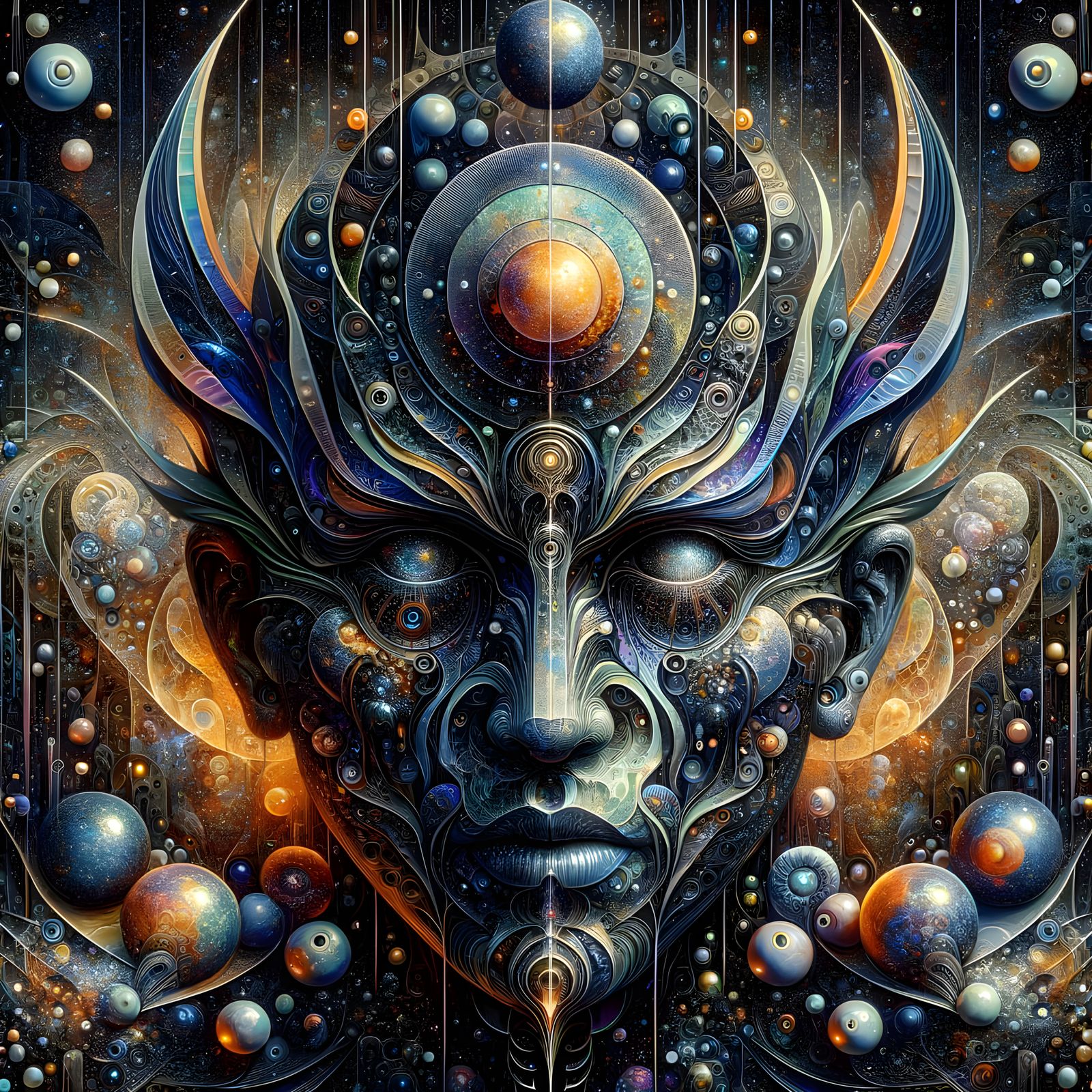 Ethereal Surrealist Dreamscape with Glassmorphism