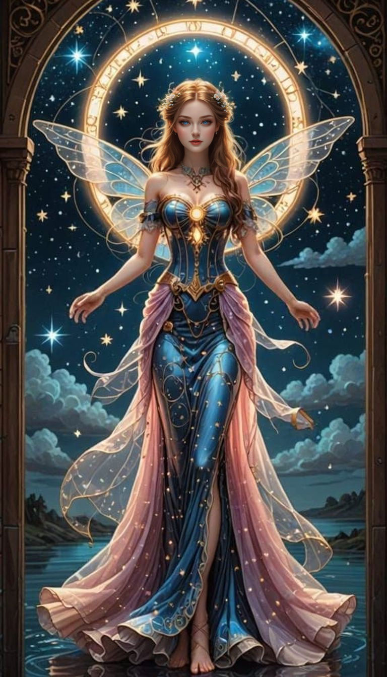 Fairy princess in steampunk inspired dress
