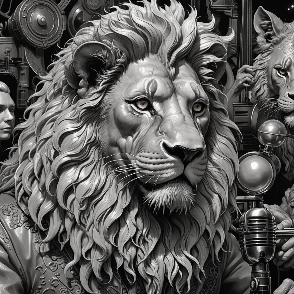 Elves' Jazz Club: Dark Allegory in Gouache Style