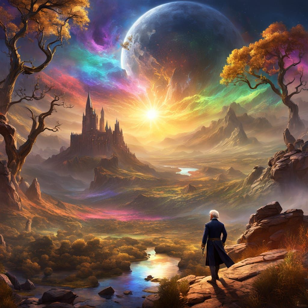 Hamilton in Mystical Landscape: Fantasy Concept Art