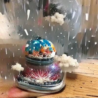 Exploding Snow Globe: A Miniature Cataclysm