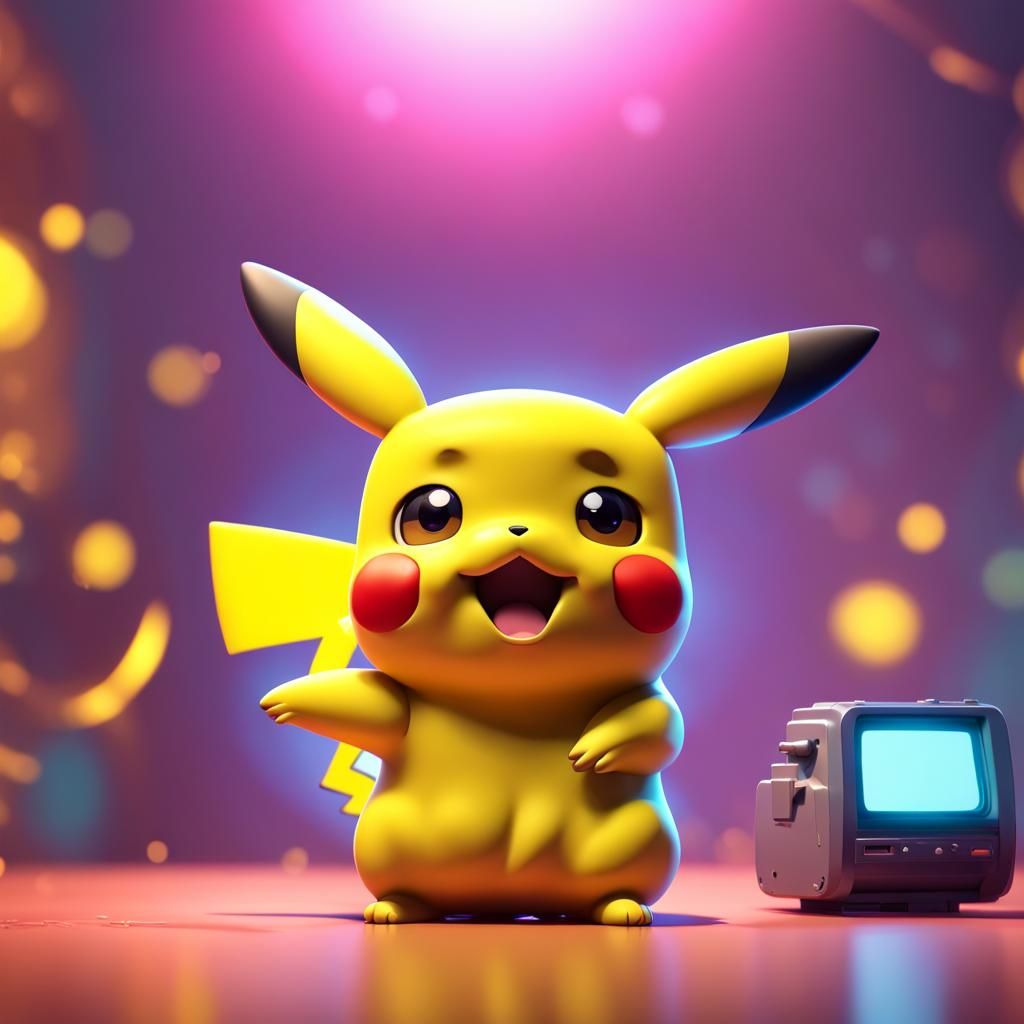 Cutest chibi adorable Pikachu,  being embarrassed Pixar, Dis...