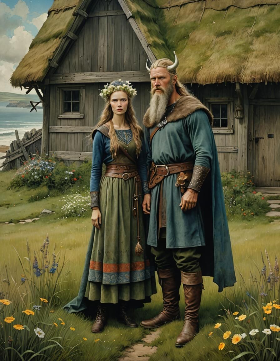 Viking couple