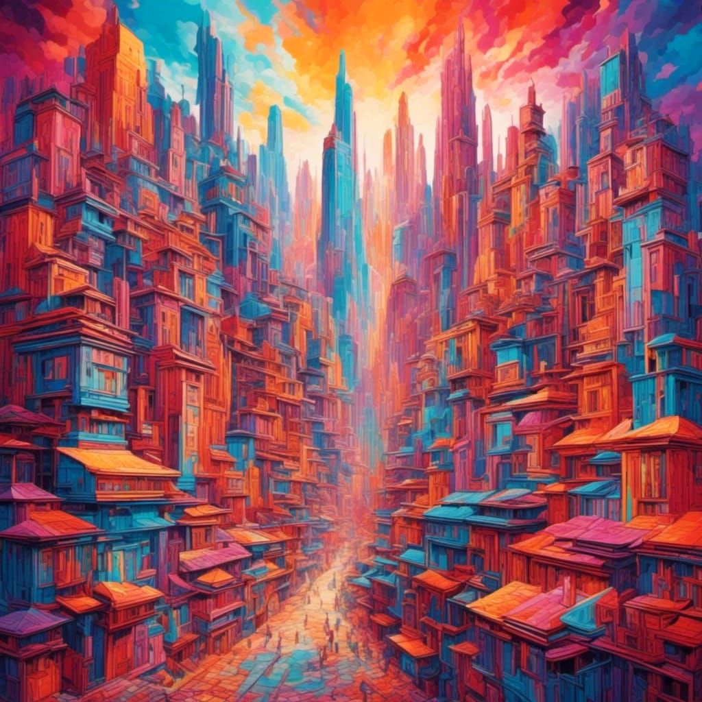 Colourful city