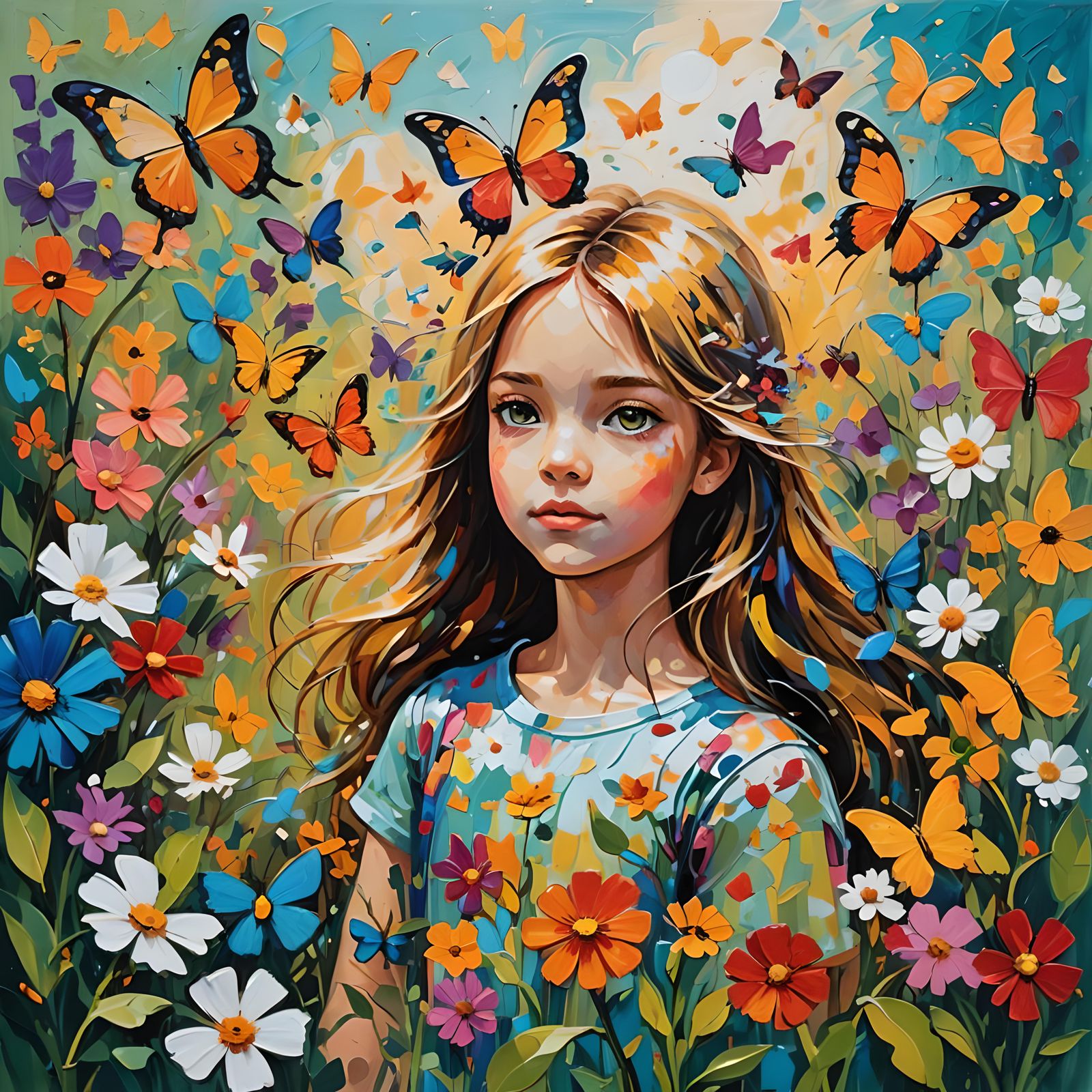 Simple Acrylic Painting Image