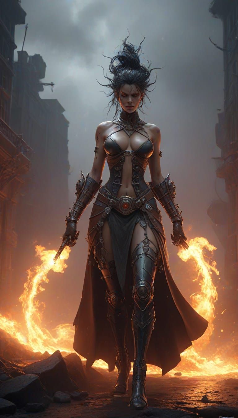 Doomed Zombiecore in Thunderstorm Macro Photography