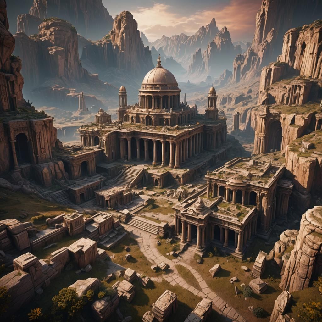 Jupiter Necropolis: Detailed Matte Painting