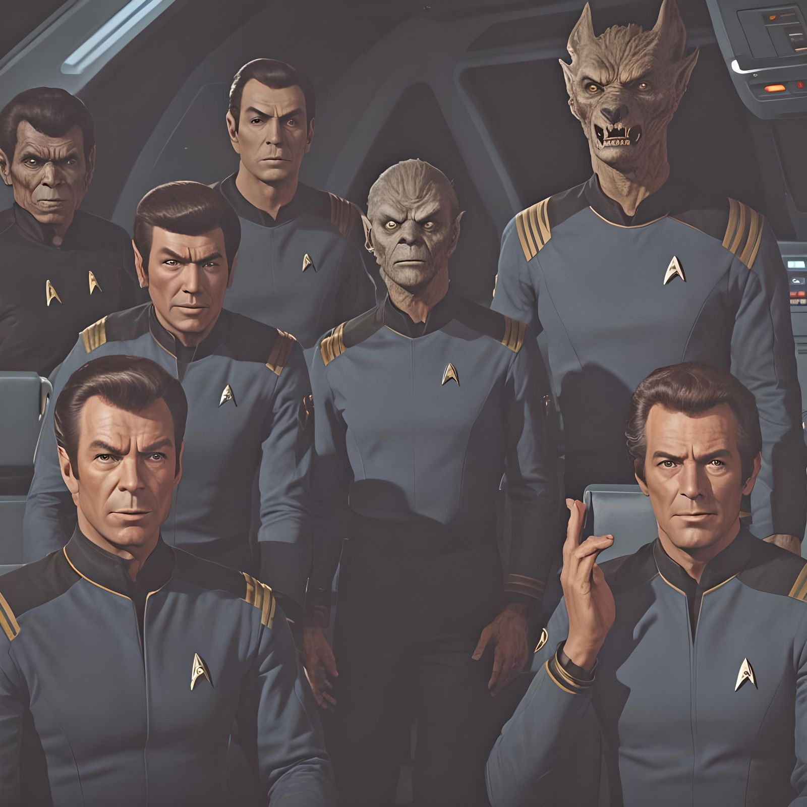 Star Trek TOS Crew as Werewolves in Starfleet