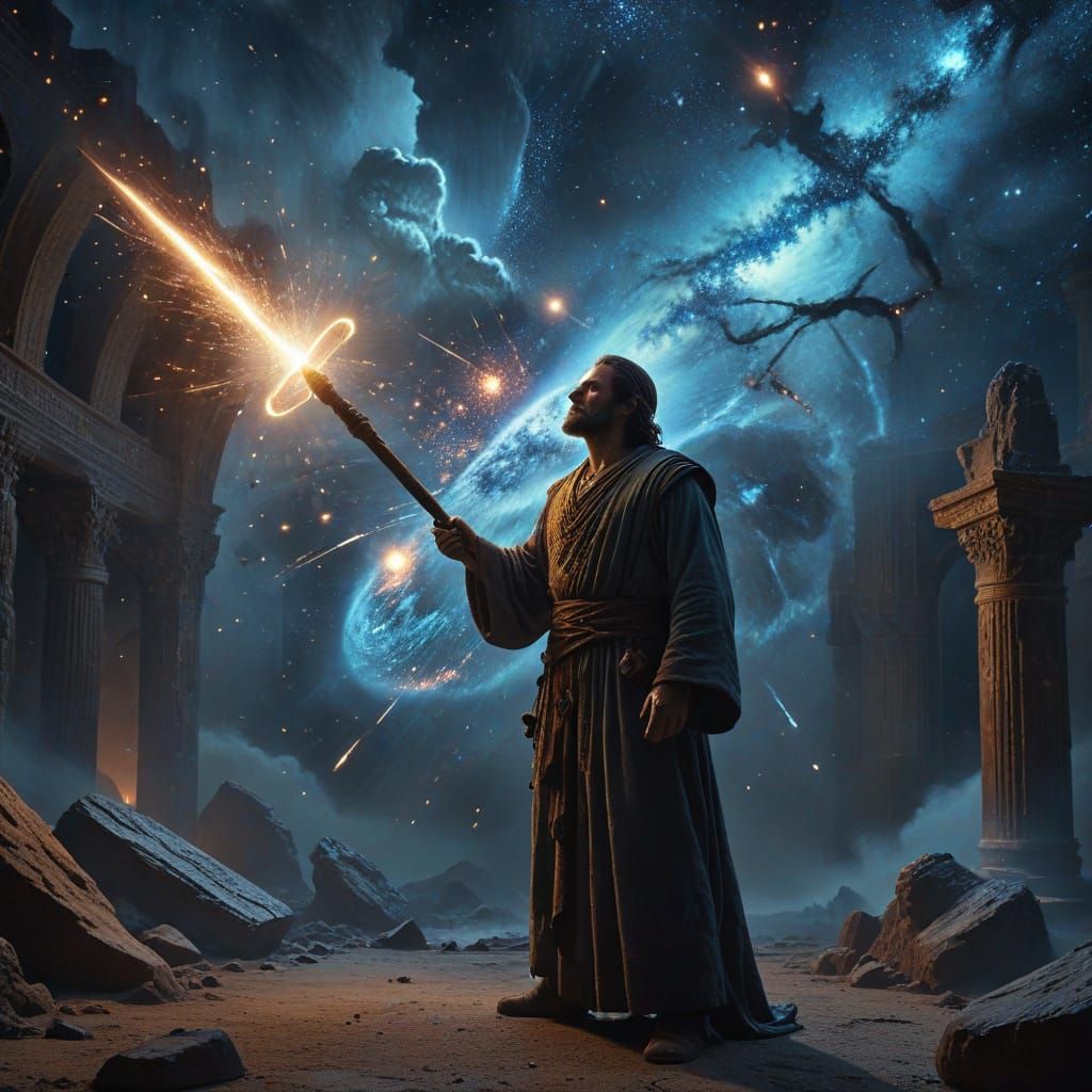 Zenithar in Celestial Workshop: Cinematic Masterpiece