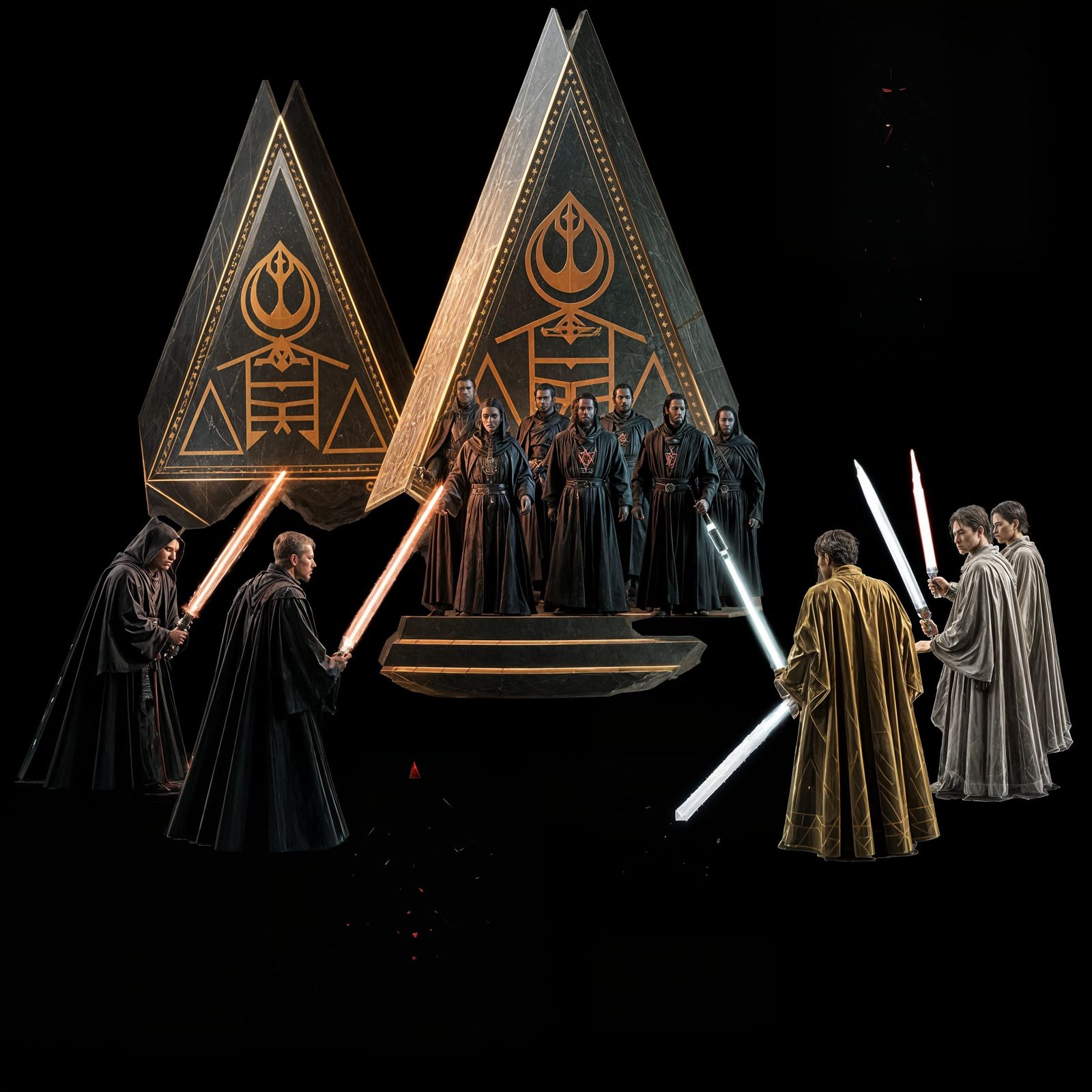 Ancient Sith Holocrons Glow in the Kyber Crystal Caves of Il...
