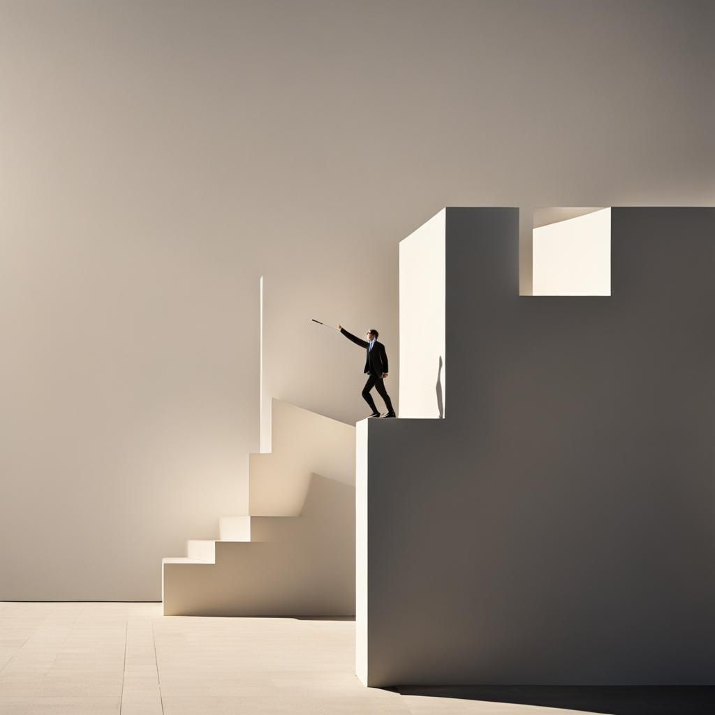 Balanced Composition with Dramatic Shadows