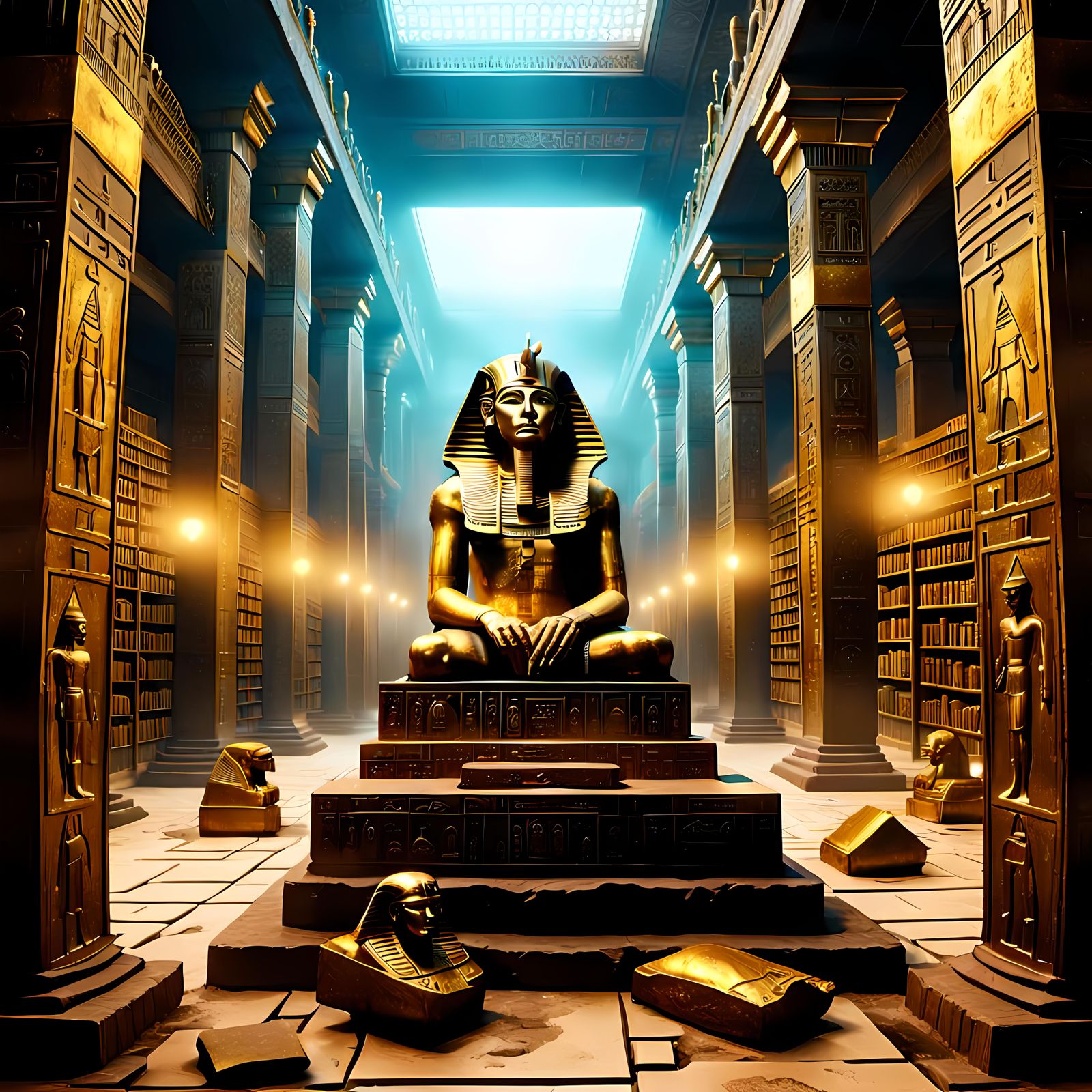 Library of the forgotten pharaoh