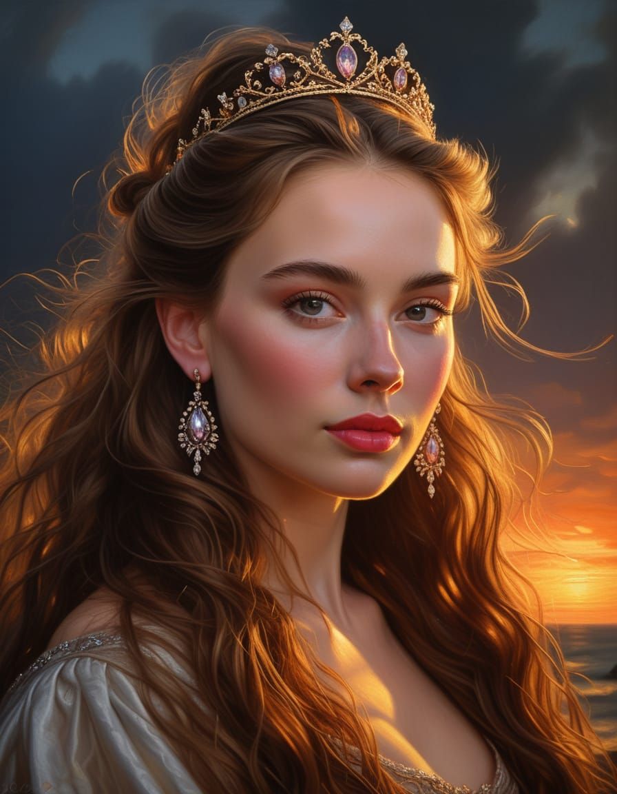 Exquisite Renaissance Portrait of a Beautiful Lady