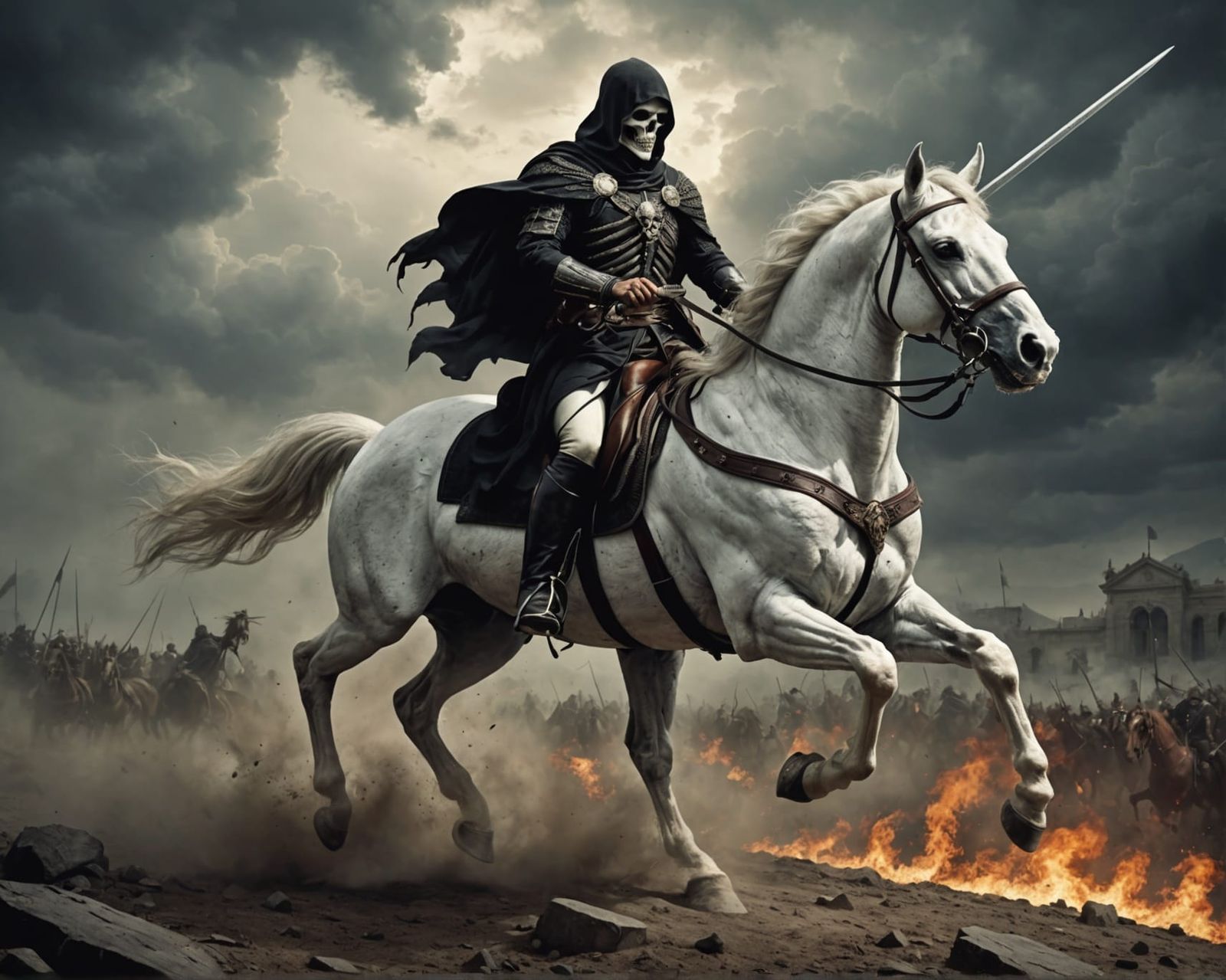 Death Rides a Pale Horse: A Dramatic Depiction