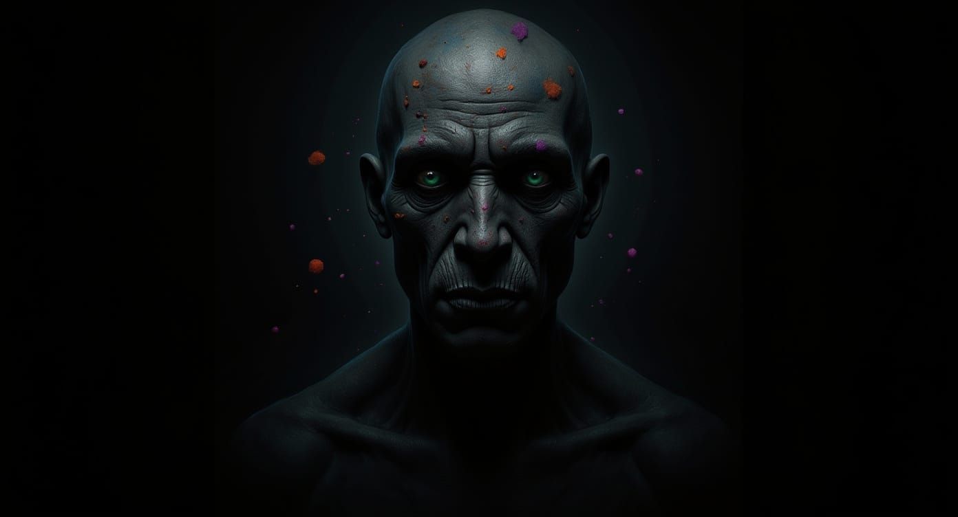 Melancholic Raincloud Shaman Painting