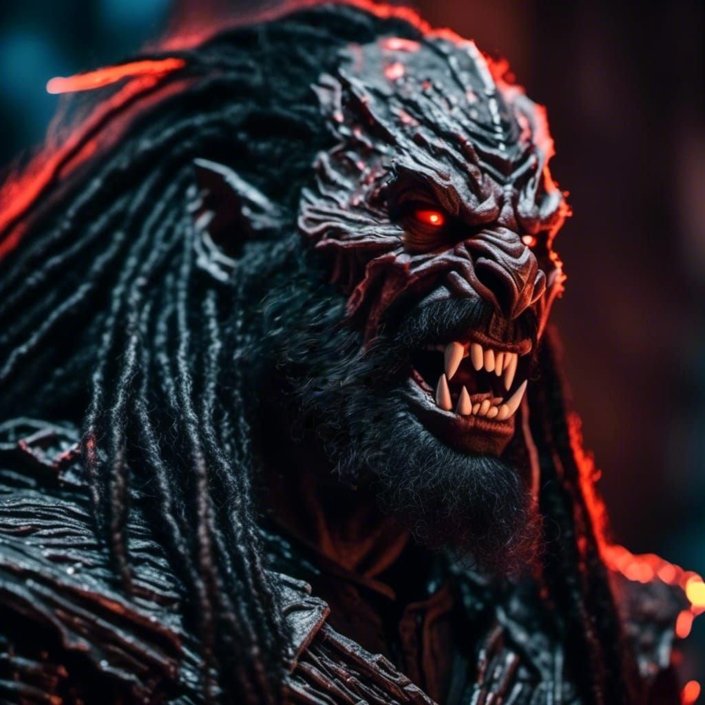 Klingon Werewolf Transformation in Horror Photography