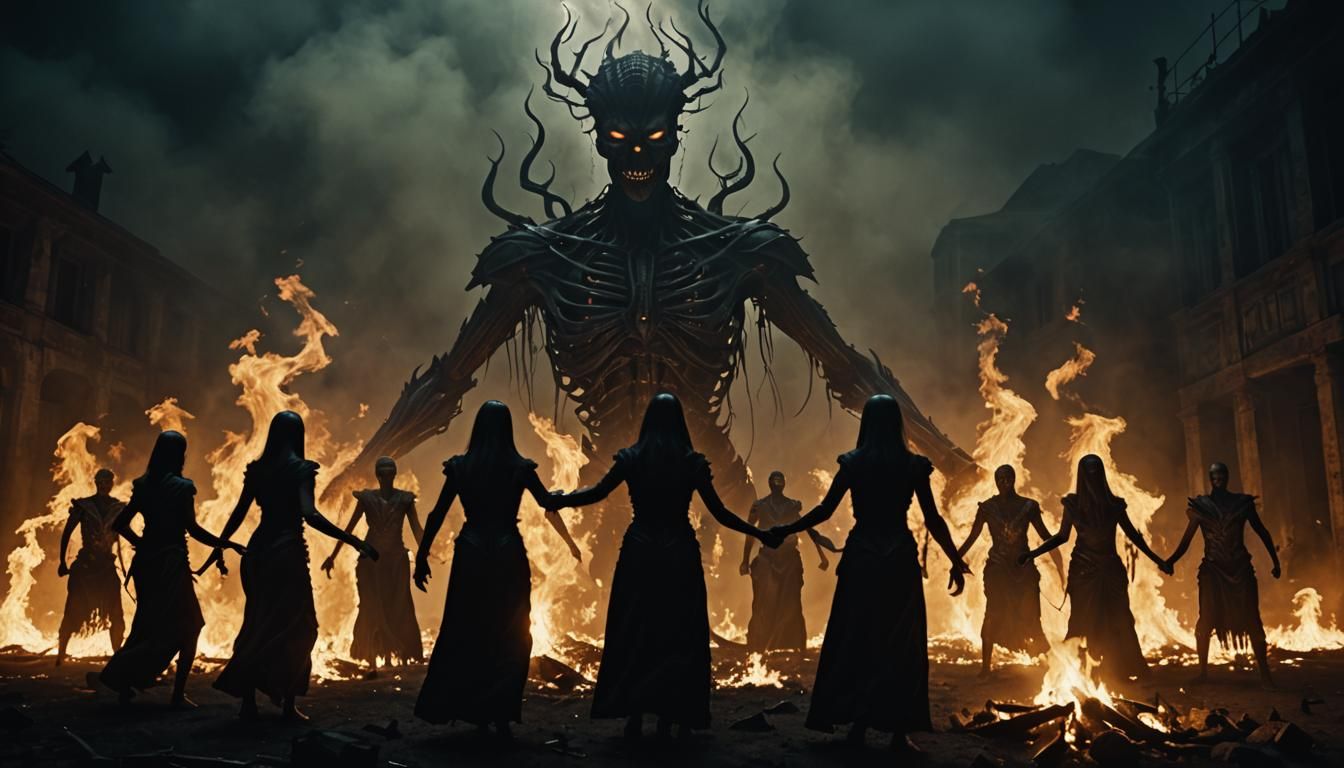 Doomsday Ritual in Dark Fantasy Style