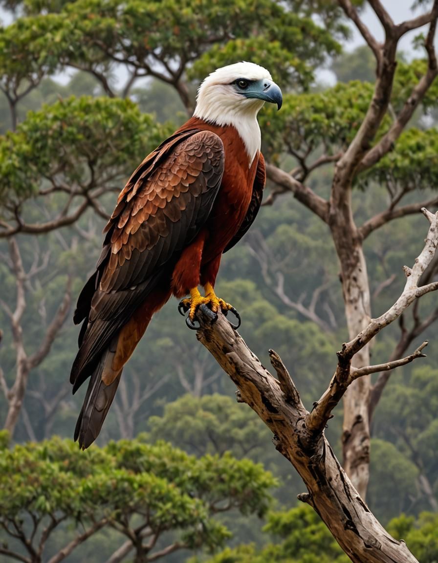 The brahminy kite (Haliastur indus)