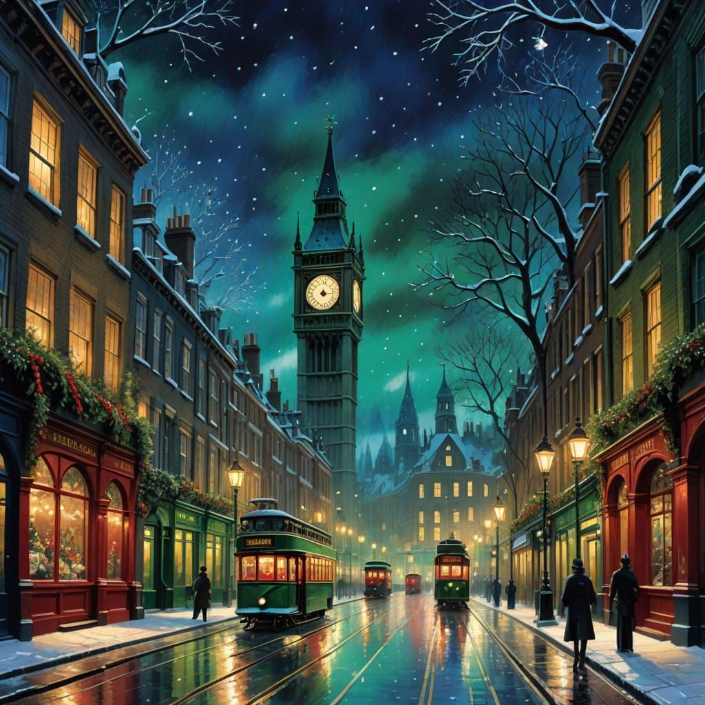 Victorian London Christmas Eve Wonderland