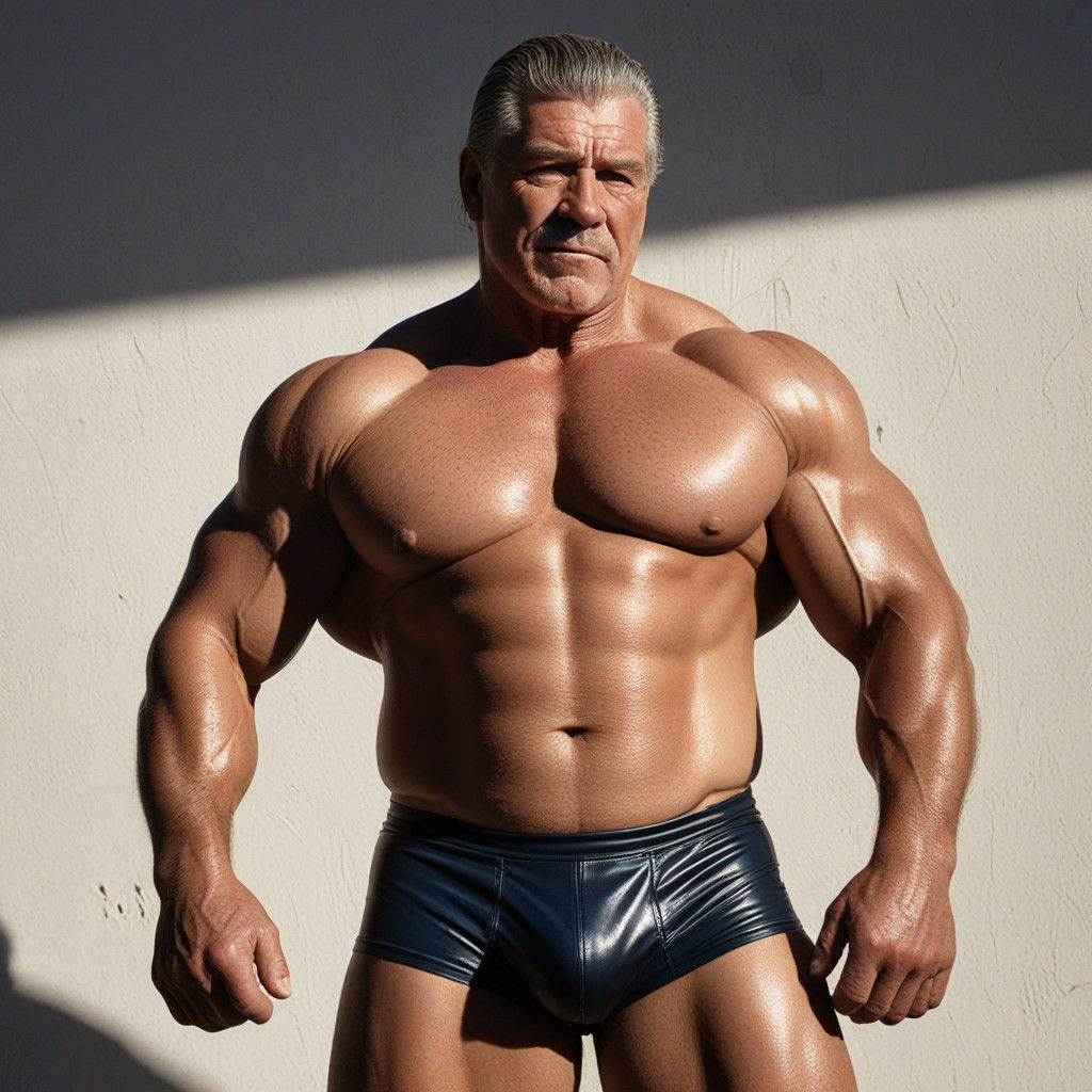 Rugged Wrestler in Triadic Colors