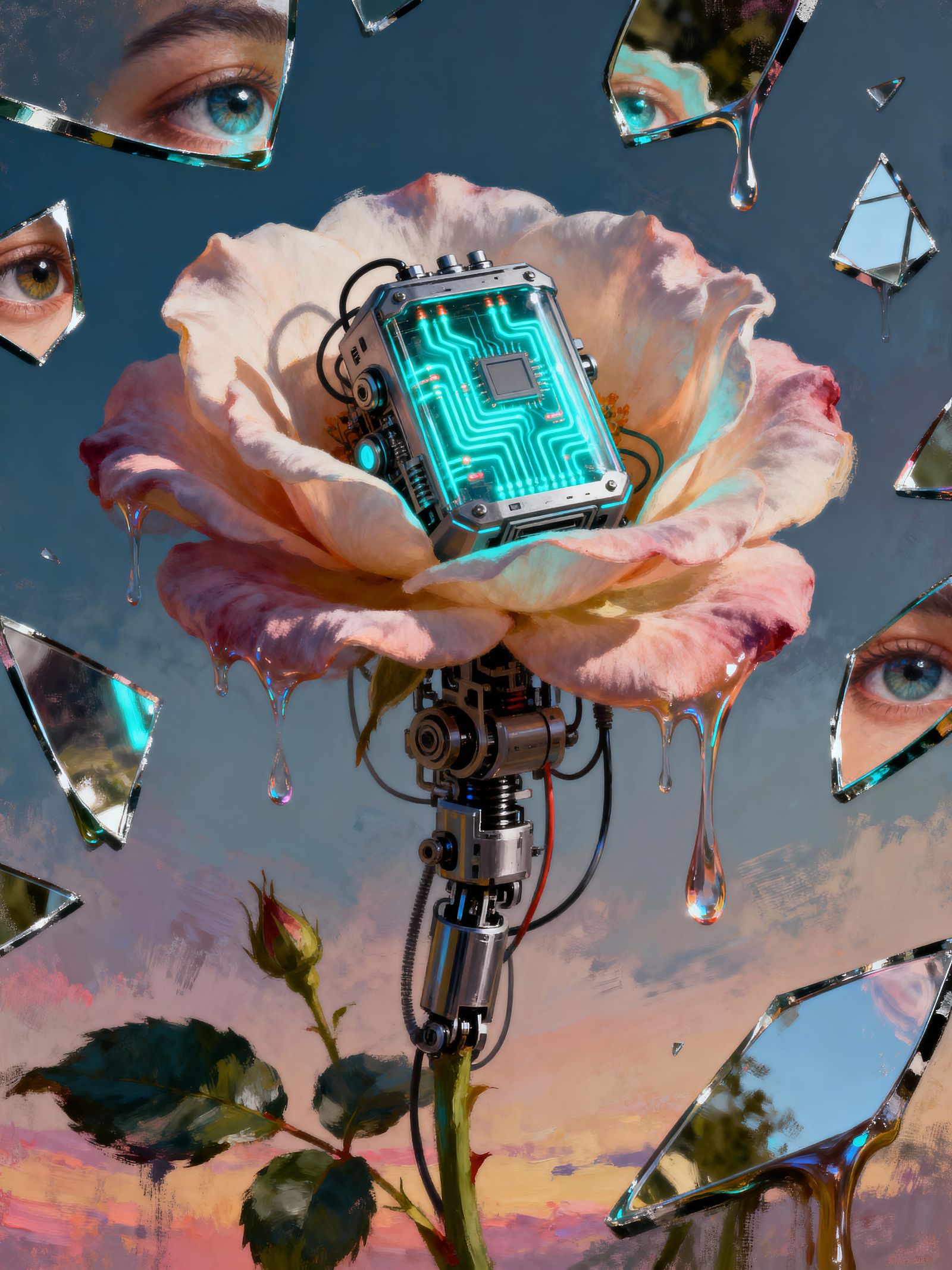 Animatronic Flux Capacitor With Flower-Head