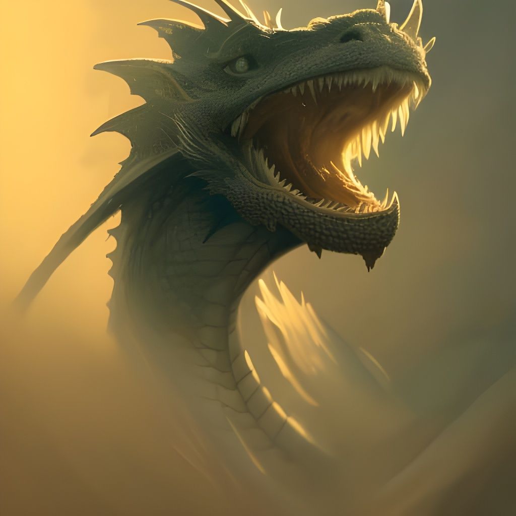 Hyperdetailed Dragon Mouse Portrait in Volumetric Lighting