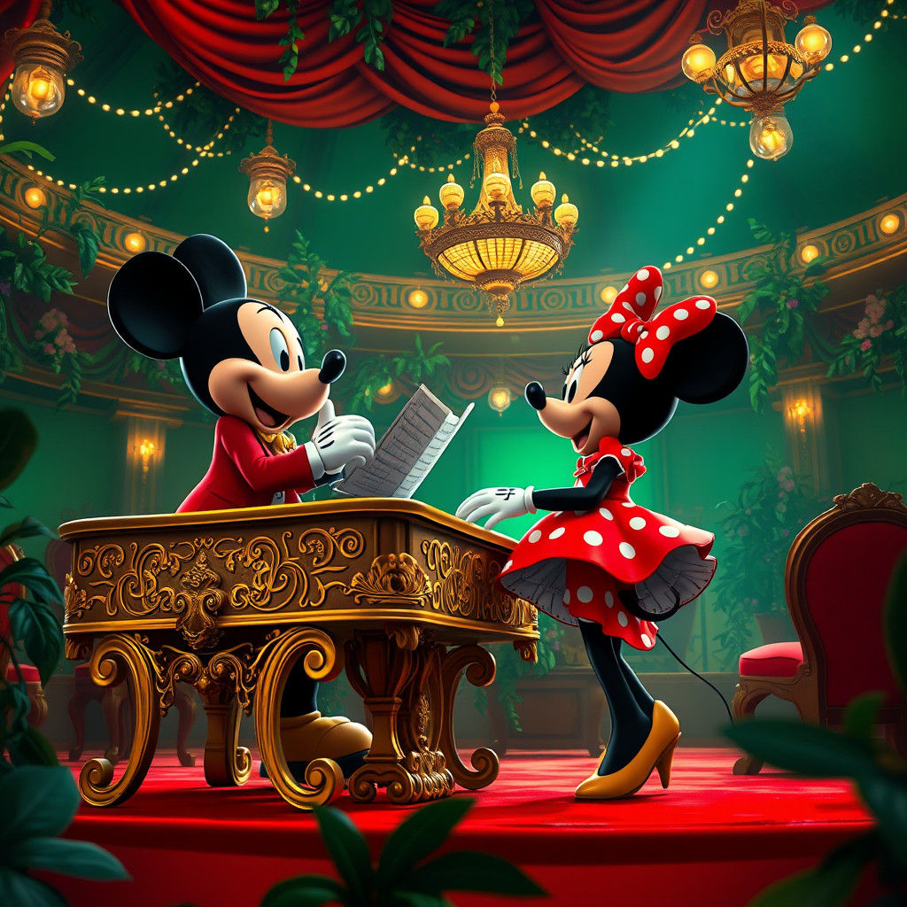 Mickey and Minnie Mouse Concert: Fantasy Concept Art